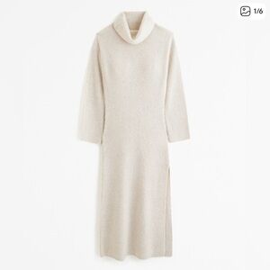 Abercrombie & Fitch Women's Tan Cowl Neck Sweater